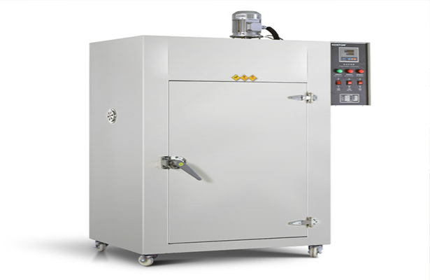 How can a high-temperature drying oven save costs and cool down quickly?